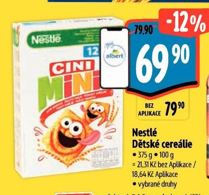 Nestlé Dětské cereálie