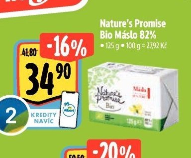 Nature's Promise Bio Máslo 82%
