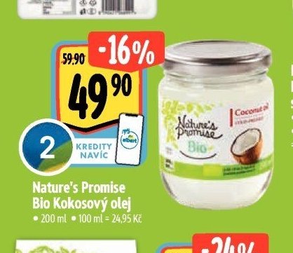 Nature's Promise Bio Kokosový olej