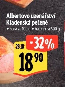 Albertovo uzenářství Kladenská pečeně
