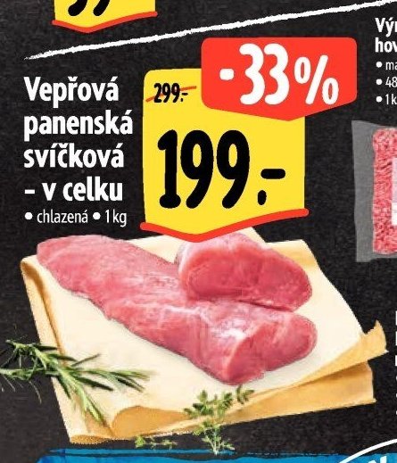 Vepřová panenská svíčková - v celku