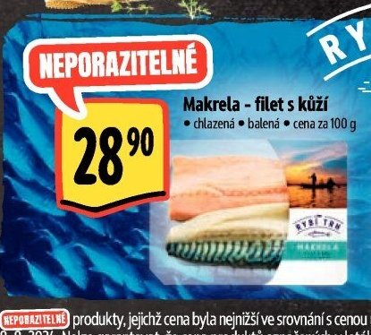 Makrela - filet s kůží