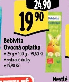 Bebivita Ovocná oplatka