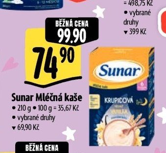 Sunar Mléčná kaše