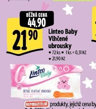 Linteo Baby Vlhčené ubrousky