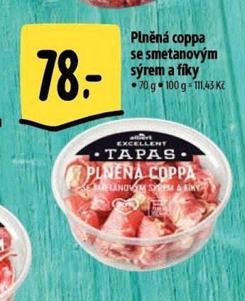 Plněná coppa se smetanovým sýrem a fíky