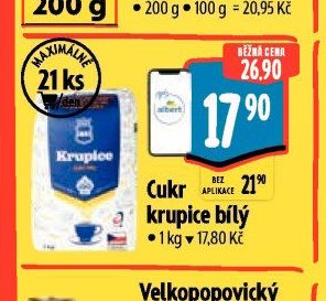 Cukr Krupice bílý