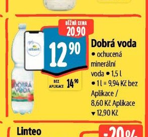 Dobrá voda ochucená minerální voda