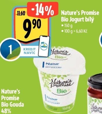 Bílý jogurt Bio Nature'