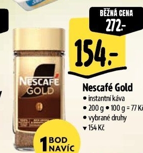 Instantní kávy Nescafé Gold