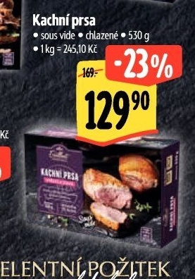 Kachní prsa Sous vide Albert Excellent