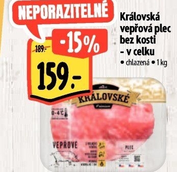 Královská vepřová plec bez kosti Premium Albert