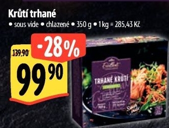 Krůtí trhané Sous Vide Albert Excellent