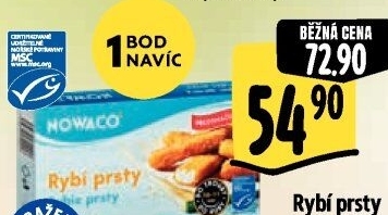 Rybí prsty předsmažené mražené Nowaco