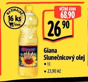 Slunečnicový olej Giana