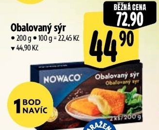 Sýr obalovaný mražený Nowaco