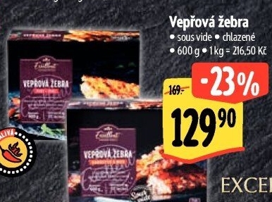 Vepřová žebra Sous vide Albert Excellent
