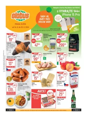 akční leták Globus 14.8.2024-20.8.2024