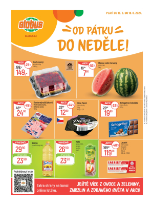 akční leták Globus 14.8.2024-20.8.2024