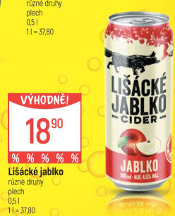 Cider Lišácké jablko Heineken