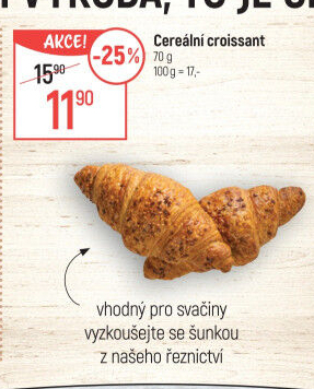 Croissant multicereální