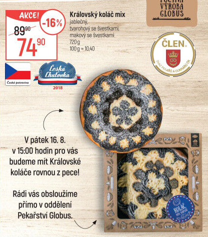 Koláč královský Globus