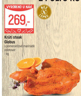 Krůtí steak marinovaný Globus