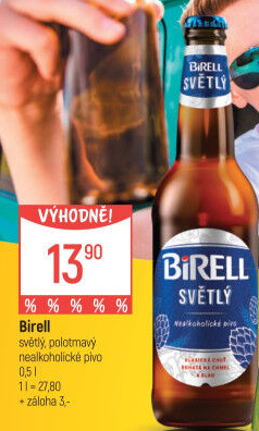 Nealkoholické pivo Birell