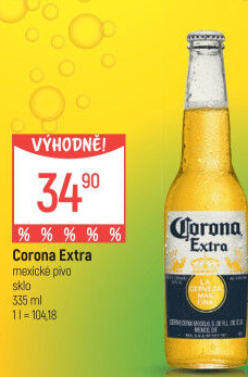 Pivo světlý ležák Corona Extra