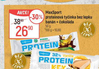 Proteinová tyčinka bez lepku Protein Maxsport