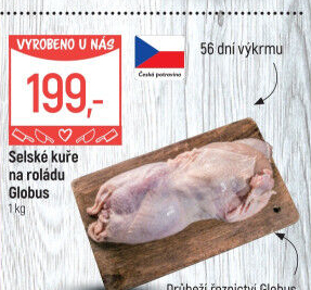 Selské kuře na roládu Globus