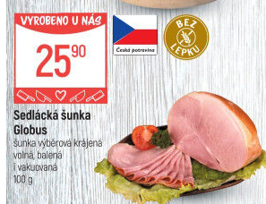 Šunka sedlácká výběrová Globus