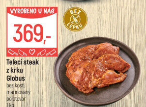 Telecí steak z krku marinovaný Globus
