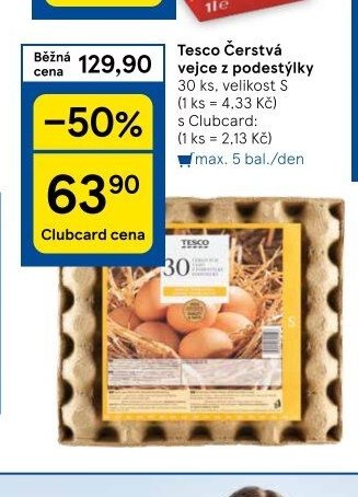 Tesco Čerstvá vejce z podestýlky
