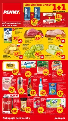 akční leták Penny Market 15.8.2024-21.8.2024