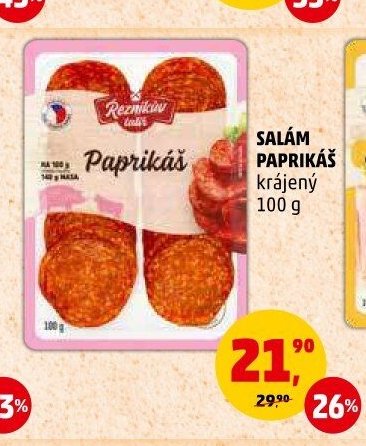 SALÁM PAPRIKÁŠ krájený 100 g