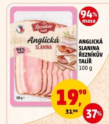 Anglická slanina Řezníkův talíř