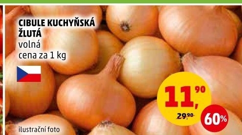 Cibule kuchyňská žlutá