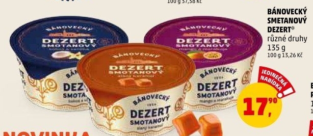 Dezert smetanový Bánovecký Milsy