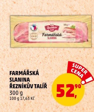 Farmářská slanina Řezníkův talíř