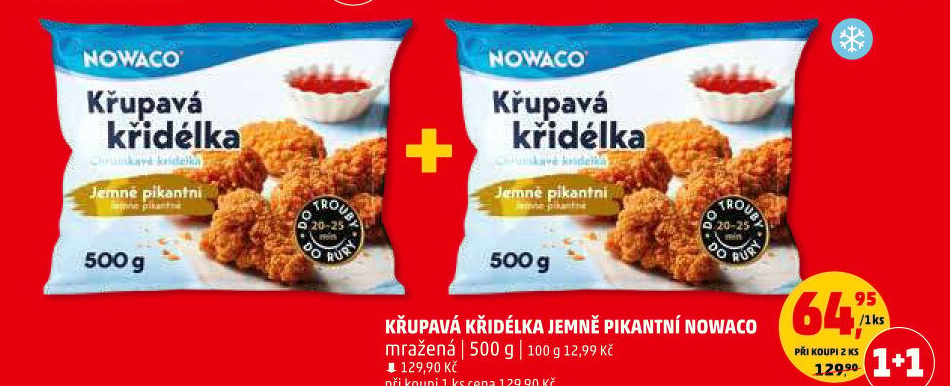 Křupavá křidélka mražená Nowaco