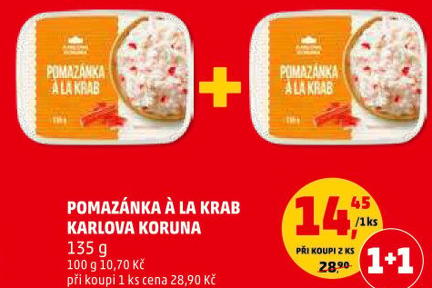 Pomazánka a la krab Karlova Koruna