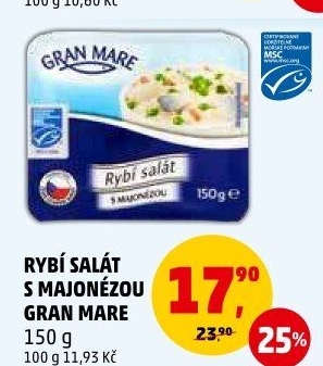 Rybí salát s majonézou Gran Mare