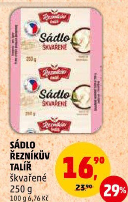 Sádlo škvařené Řezníkův talíř