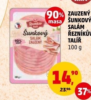 Salám šunkový zauzený Řezníkův talíř