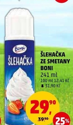 Šlehačka ve spreji Boni