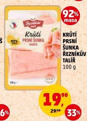 Šunka krůtí prsní Řezníkův talíř