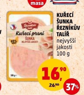 Šunka kuřecí nejvyšší jakosti Řezníkův talíř