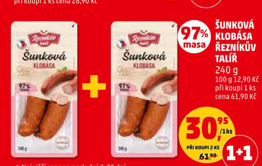 Šunková klobása Řezníkův talíř