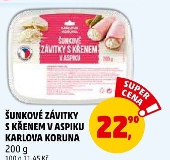 Šunkový závitek s křenem Karlova Koruna